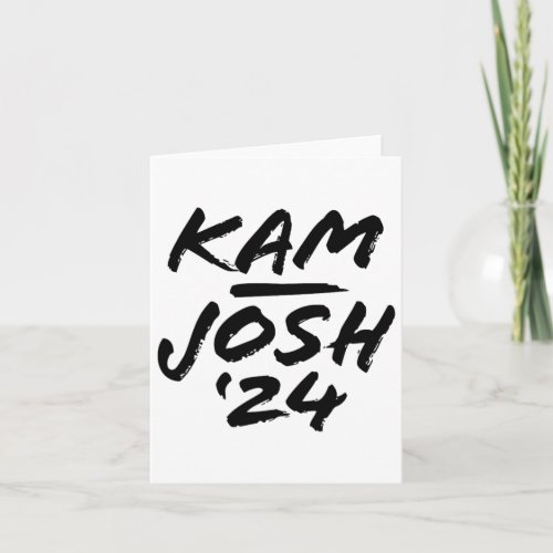 Kam Josh 2024 Script For Men Women Kamala Harris 2 Card