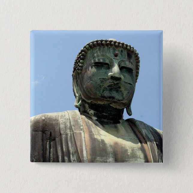 kamakura buddha pinback button (Front)