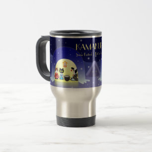Kamakura Snow Globe: Japan Winter Tradition Travel Mug