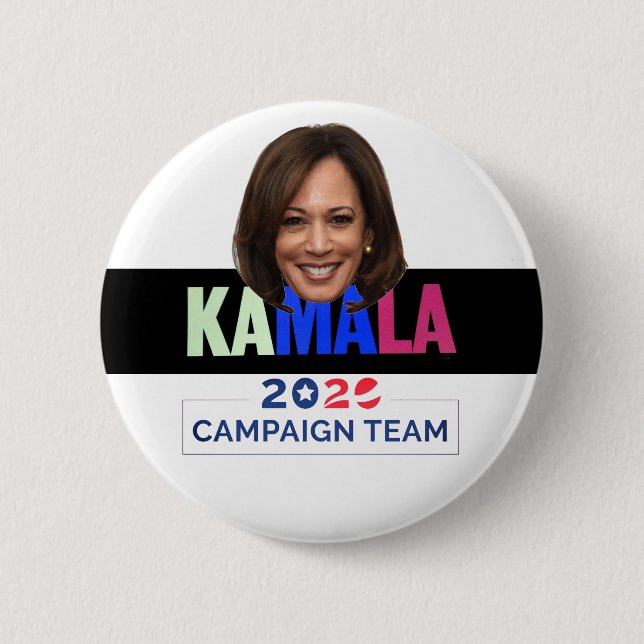 Kamala 2020 Campaign Team Button (Front)