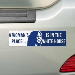 Kamala 2024 A Woman's Place Is In The White House Bumper Sticker