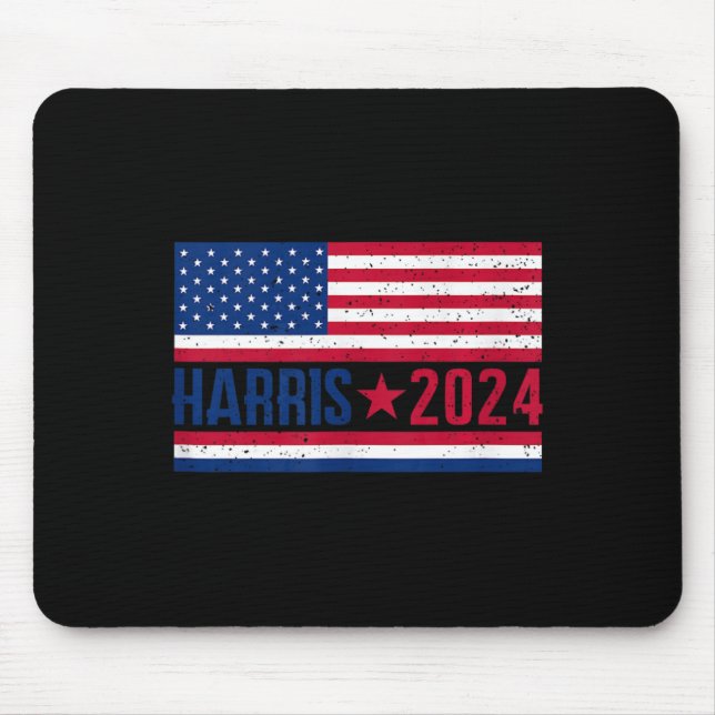 Kamala 2024 American Flag  Mouse Pad (Front)