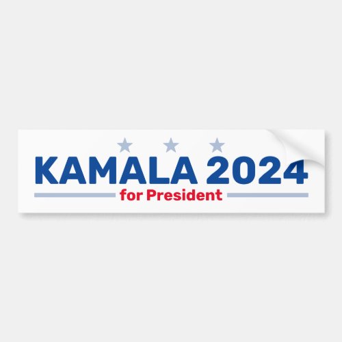 Kamala 2024 bumper sticker