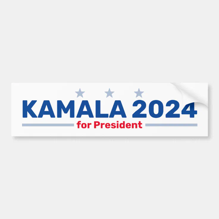 Kamala 2024 bumper sticker Zazzle