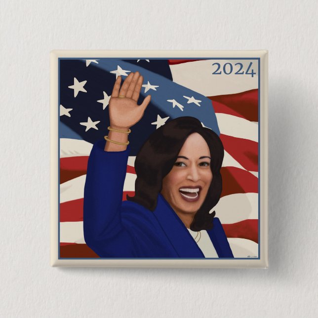 Kamala 2024 button (Front)
