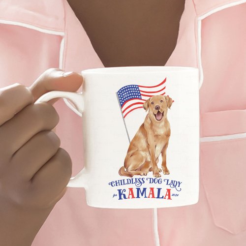 Kamala 2024Childless Dog Lady Vote Coffee Mug