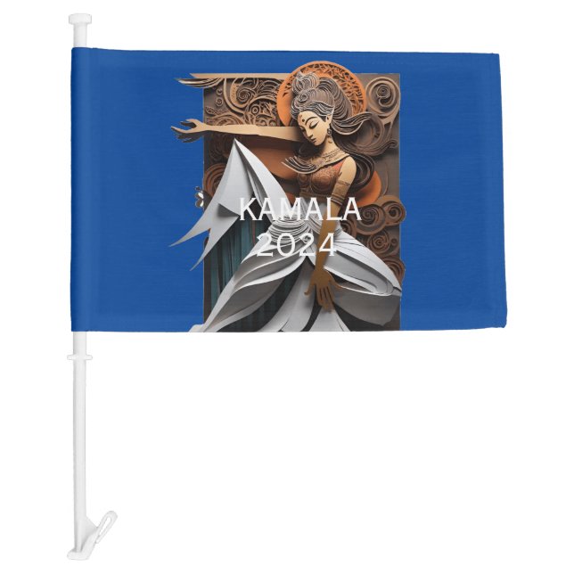 Kamala 2024 for President Thunder_Cove  Car Flag (Front)