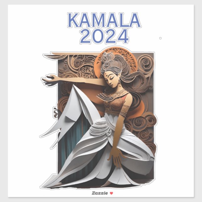 Kamala 2024 for President Thunder_Cove  Sticker (Sheet)