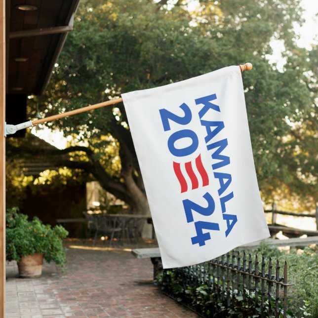 KAMALA 2024 HOUSE FLAG (In SItu)