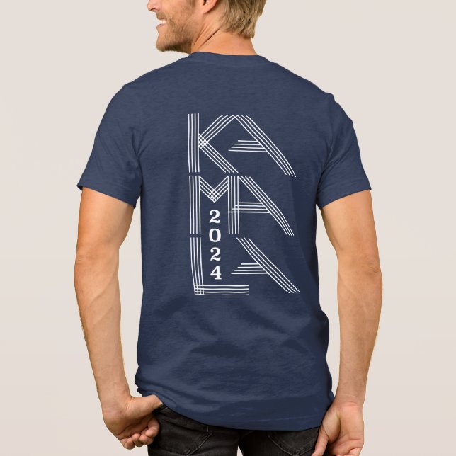 Kamala 2024 Modern Design Tri-Blend Shirt (Back)