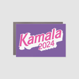 Kamala 2024 Pink and Purple Colorful Car Magnet
