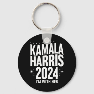 Kamala 2024 Support I'm With Her Kamala Harris  Keychain