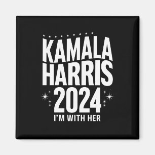 Kamala 2024 Support I'm With Her Kamala Harris  Magnet