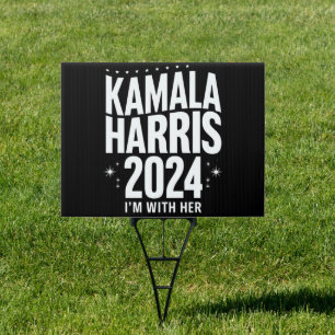 Kamala 2024 Support I'm With Her Kamala Harris  Sign