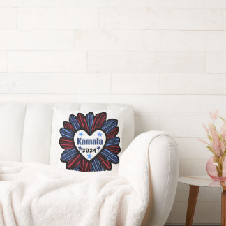 Kamala 2024 throw pillow