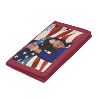 Kamala 2024 trifold wallet
