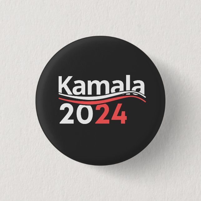 kamala 2024, vice president kamala harris forwomen button (Front)