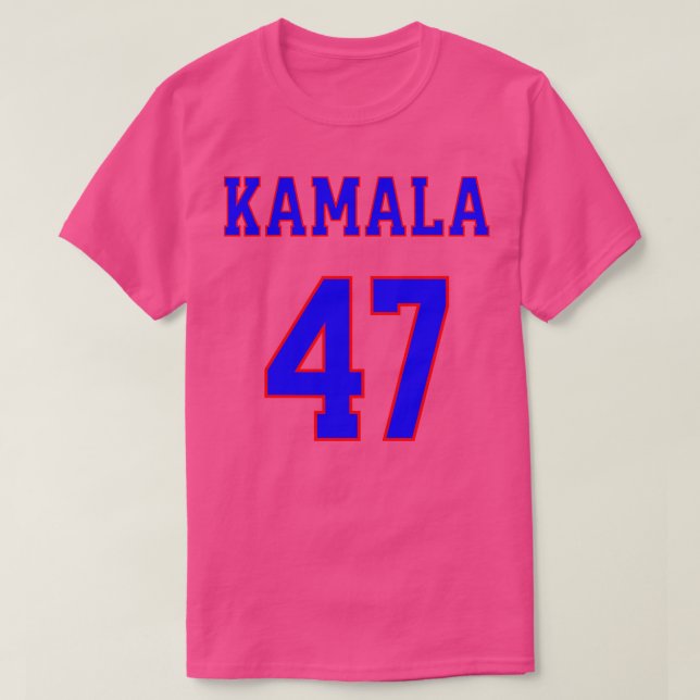 Kamala 47 Blue and Red T-Shirt (Design Front)