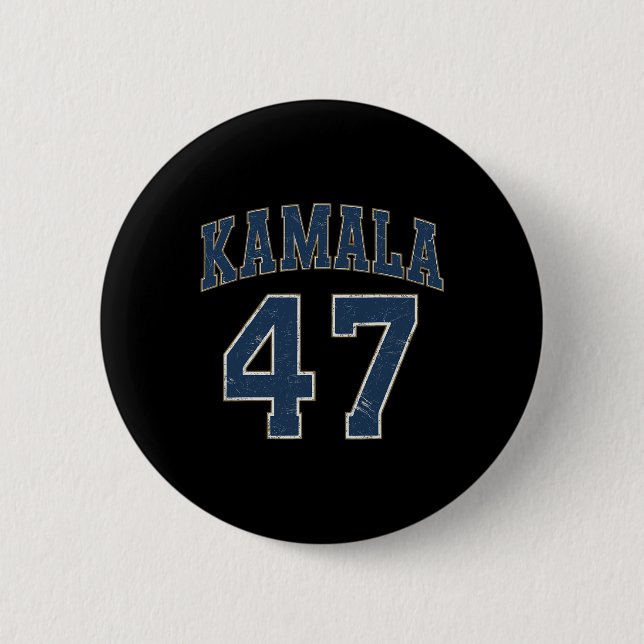 Kamala 47 Comma President Kamala Harris Wheimer 20 Button (Front)