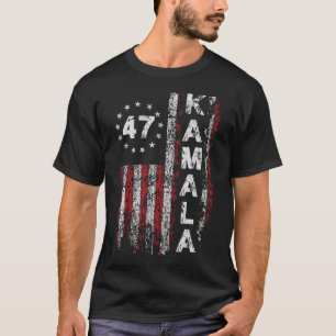 Kamala 47 Kamala47 President Usa America Flag 2024 T-Shirt