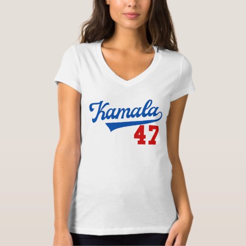 Kamala 47 V_Neck Soft T_Shirt