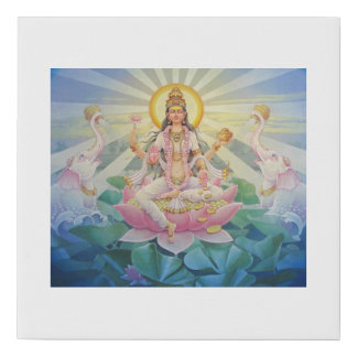 Kamala - A form of Lakshmi Faux Canvas Print