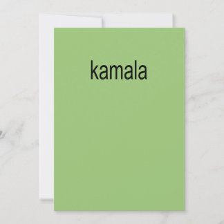 Kamala Album Cover Invitation