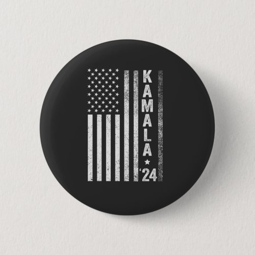 Kamala American Flag President Election USA Button