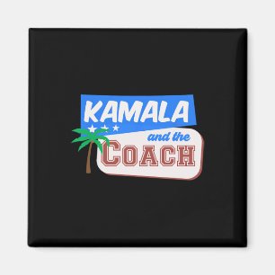 Kamala And The Coach Harris Wheimer 2024 Campaign Magnet