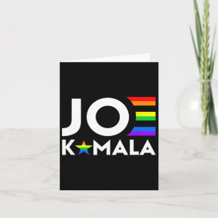 Kamala Biden Harris 2020 Lgbt Gay Pride Flag Democ Card