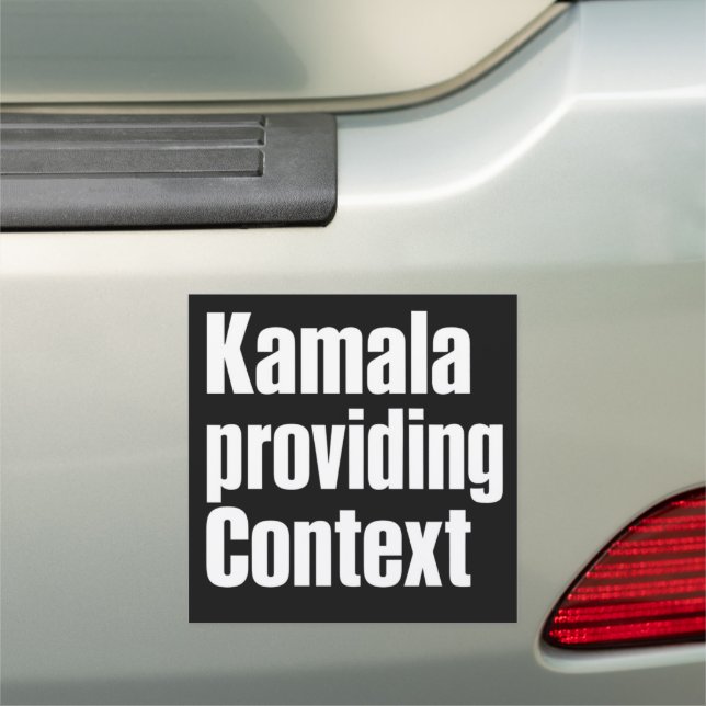 Kamala Brat Lime Green Providing Context Car Magnet (In Situ)