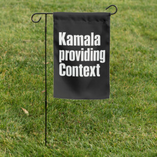 Kamala Brat Lime Green Providing Context Garden Flag