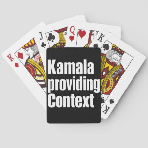 Kamala Brat Lime Green Providing Context Poker Cards