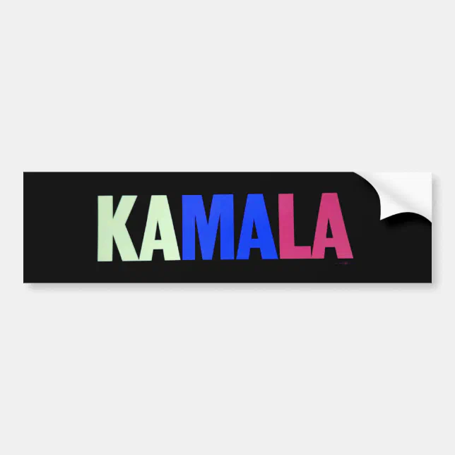 Kamala Bumper Sticker | Zazzle