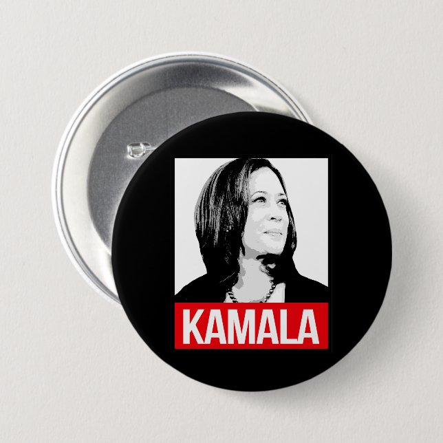 KAMALA BUTTON (Front & Back)