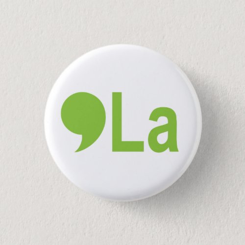 Kamala button Mini Comma_La Apple green 2024 Button