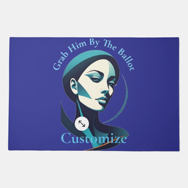 Kamala Cat Lady 2024 Ballot Thunder_Cove Doormat (Front)