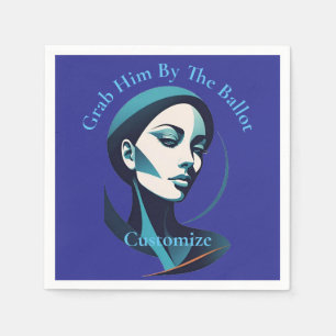 Kamala Cat Lady 2024 Ballot Thunder_Cove Napkins