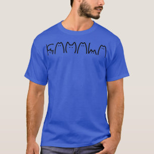 Kamala Cat Typography Alphabet Cute Funny Saying Q T-Shirt