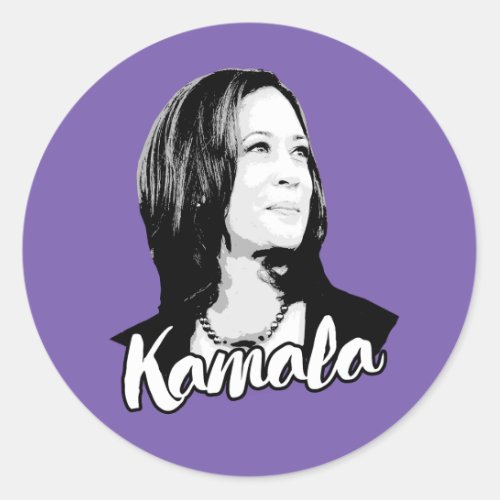 Kamala  classic round sticker