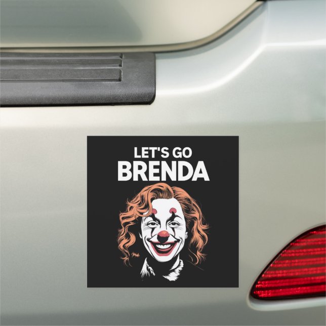 Kamala Clown Let's Go Brenda Car Magnet (In Situ)