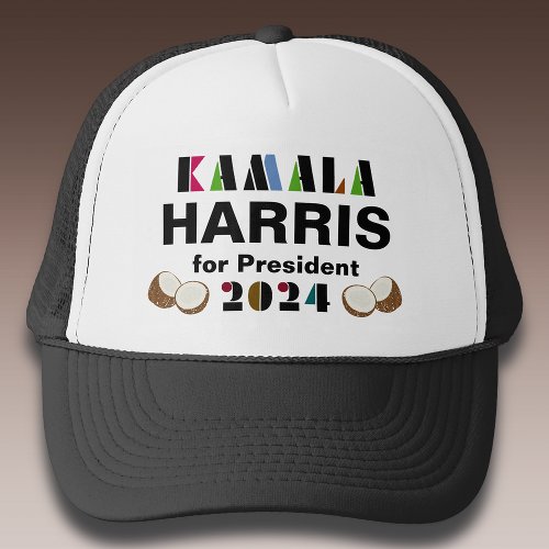 Kamala Coconut Trucker Hat