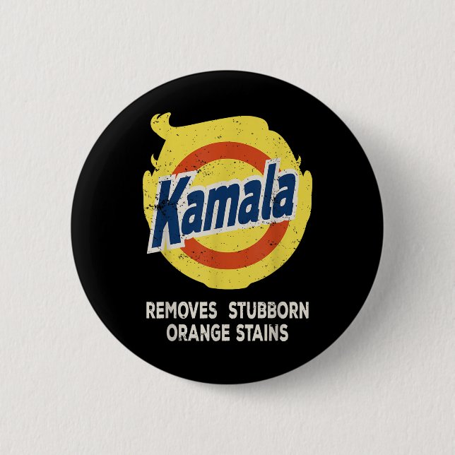 Kamala Detergent Removes Stubborn Orange Stains Button (Front)