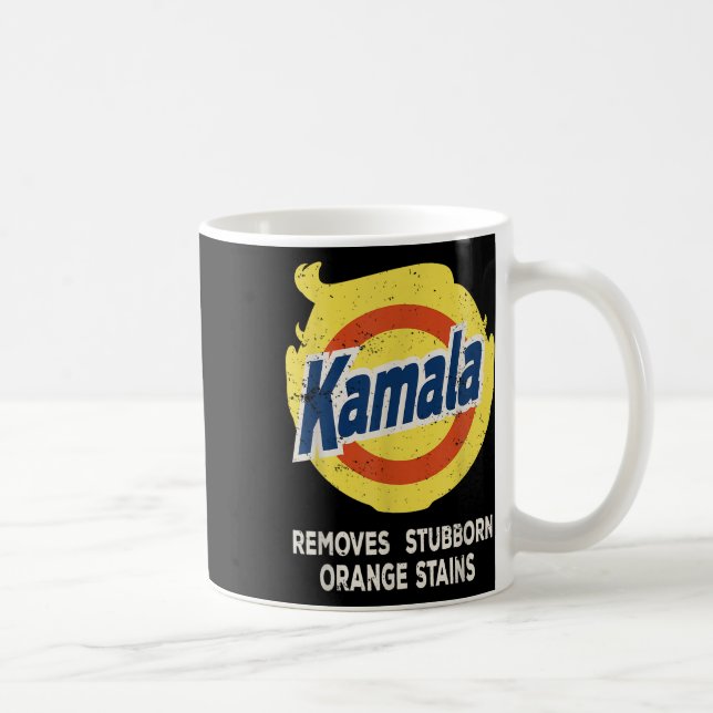Kamala Detergent Removes Stubborn Orange Stains Coffee Mug (Right)