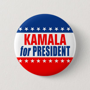 "KAMALA for PRESIDENT" Button