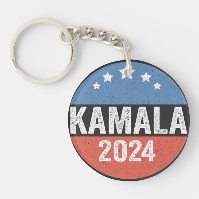 Kamala For President Kamala Election 2024 Keychain (Front)