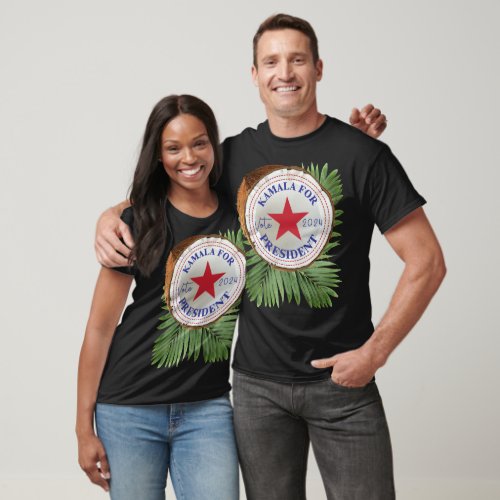 Kamala For President Vote 2024 Coconuts Leaves T_Shirt