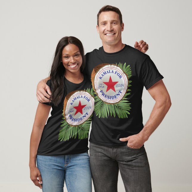Kamala For President Vote 2024 Coconuts Leaves T-Shirt (Unisex)