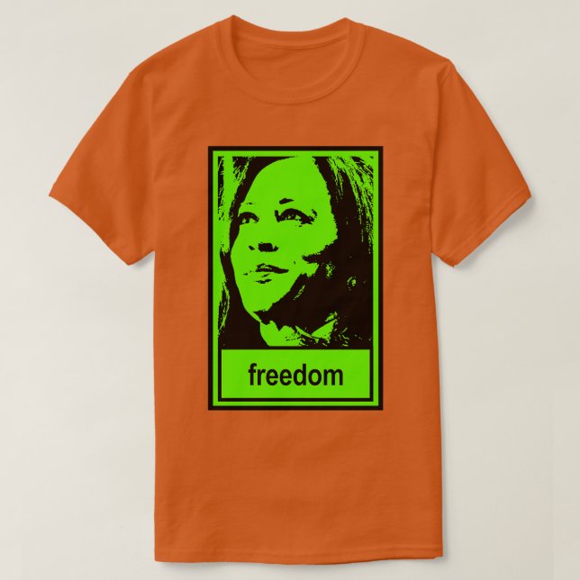 kamala freedom brat green T-Shirt (Design Front)