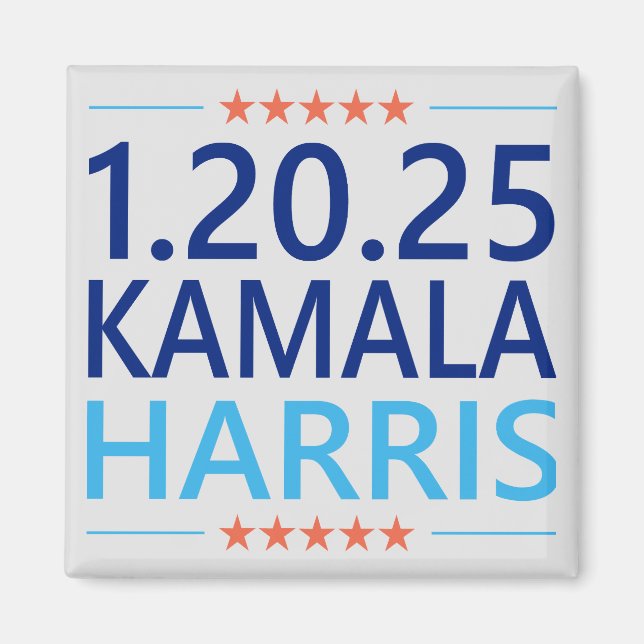 Kamala Harris 1st Woman President 1.20.25 Magnet (Front)
